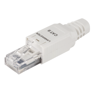 RJ-45 8P8C field terminated plug, unshielded, category 6